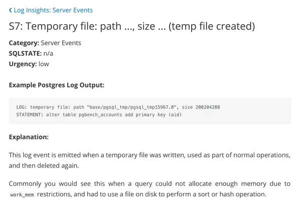 Screenshot of query normalization