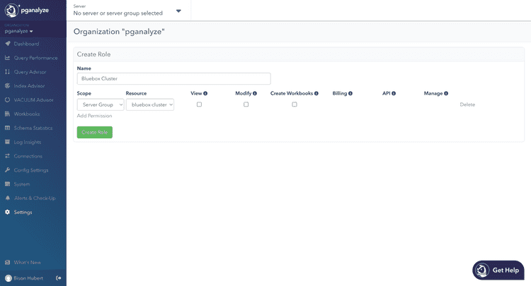 Creating a role scoped to a Server Group