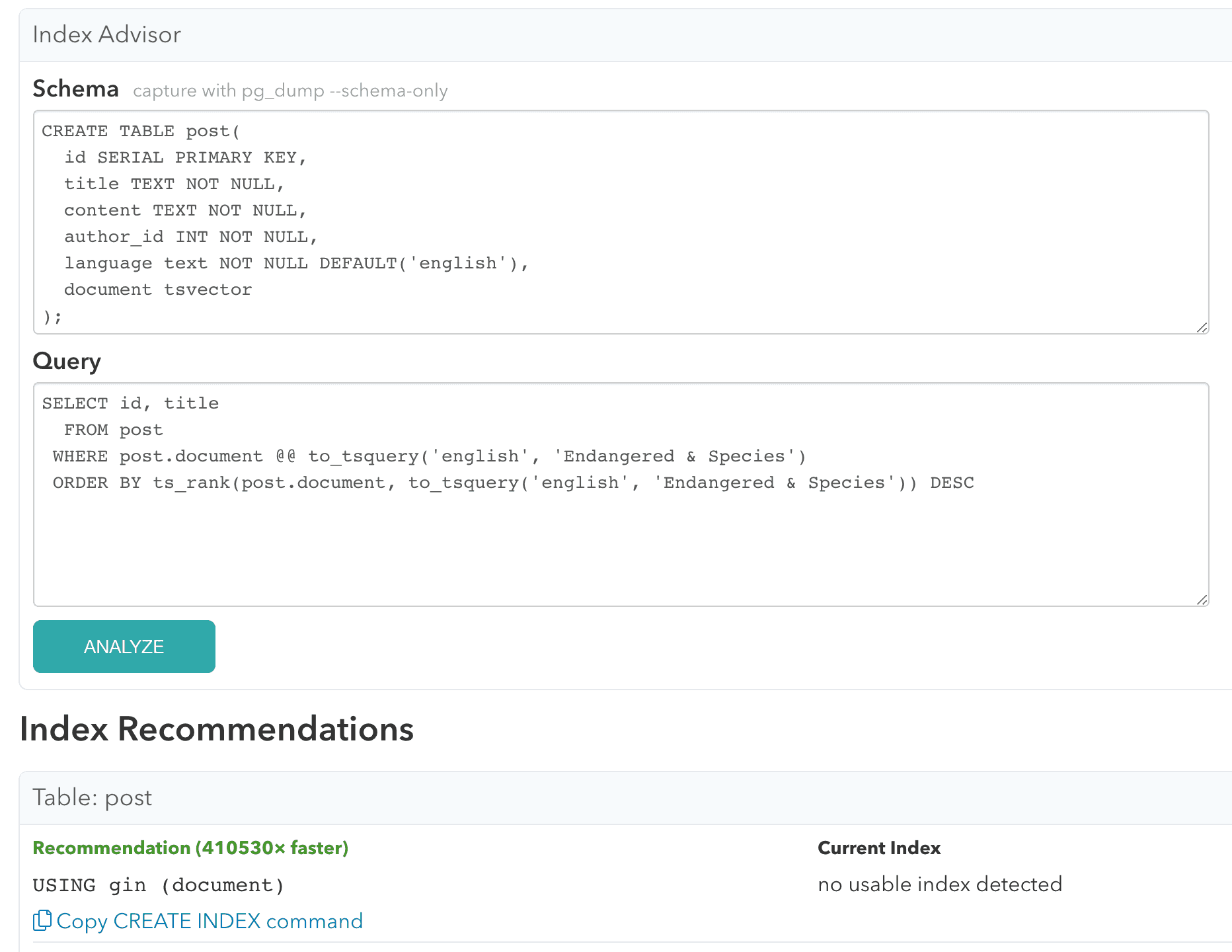 Understanding Postgres GIN Indexes The Good and the Bad