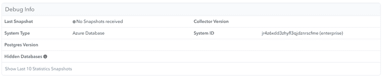 debug info no data azure