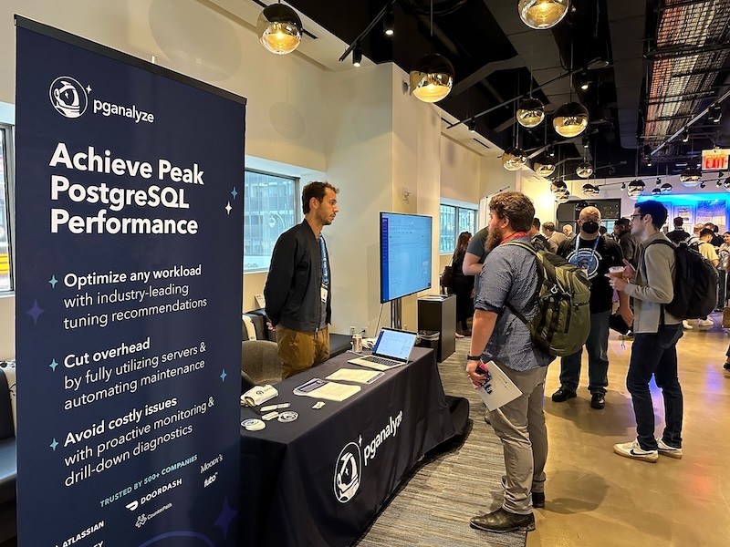 pganalyze Team at a Postgres conference