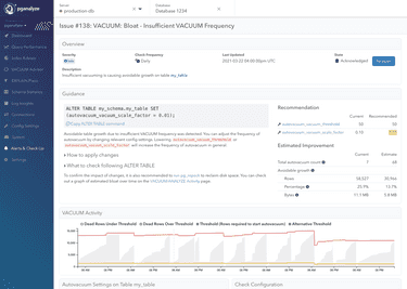 Introducing Pganalyze VACUUM Advisor: Workload-aware Autovacuum Tuning ...