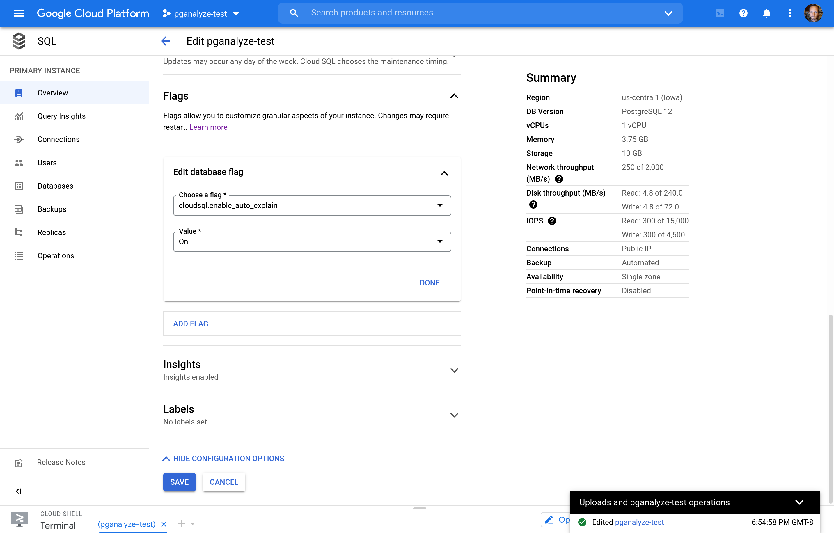 Enable auto_explain for your Google Cloud SQL / AlloyDB database